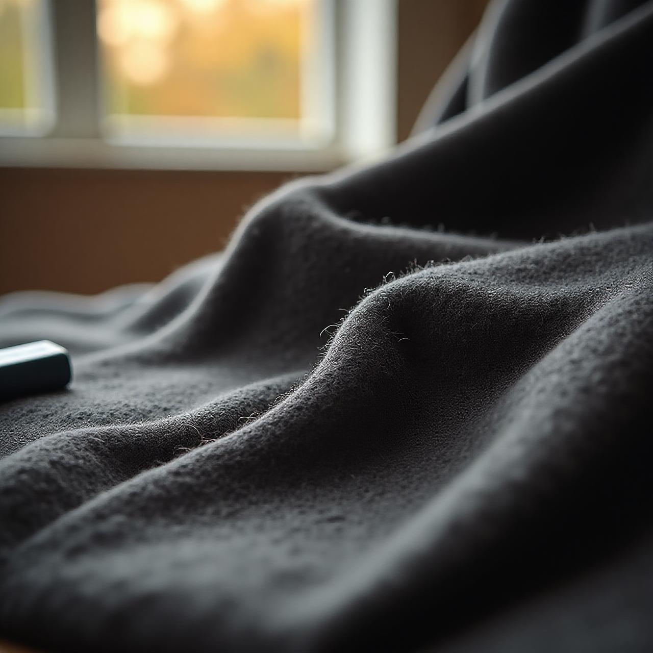 Dettaglio tessuto di lusso e strumenti da sartoria